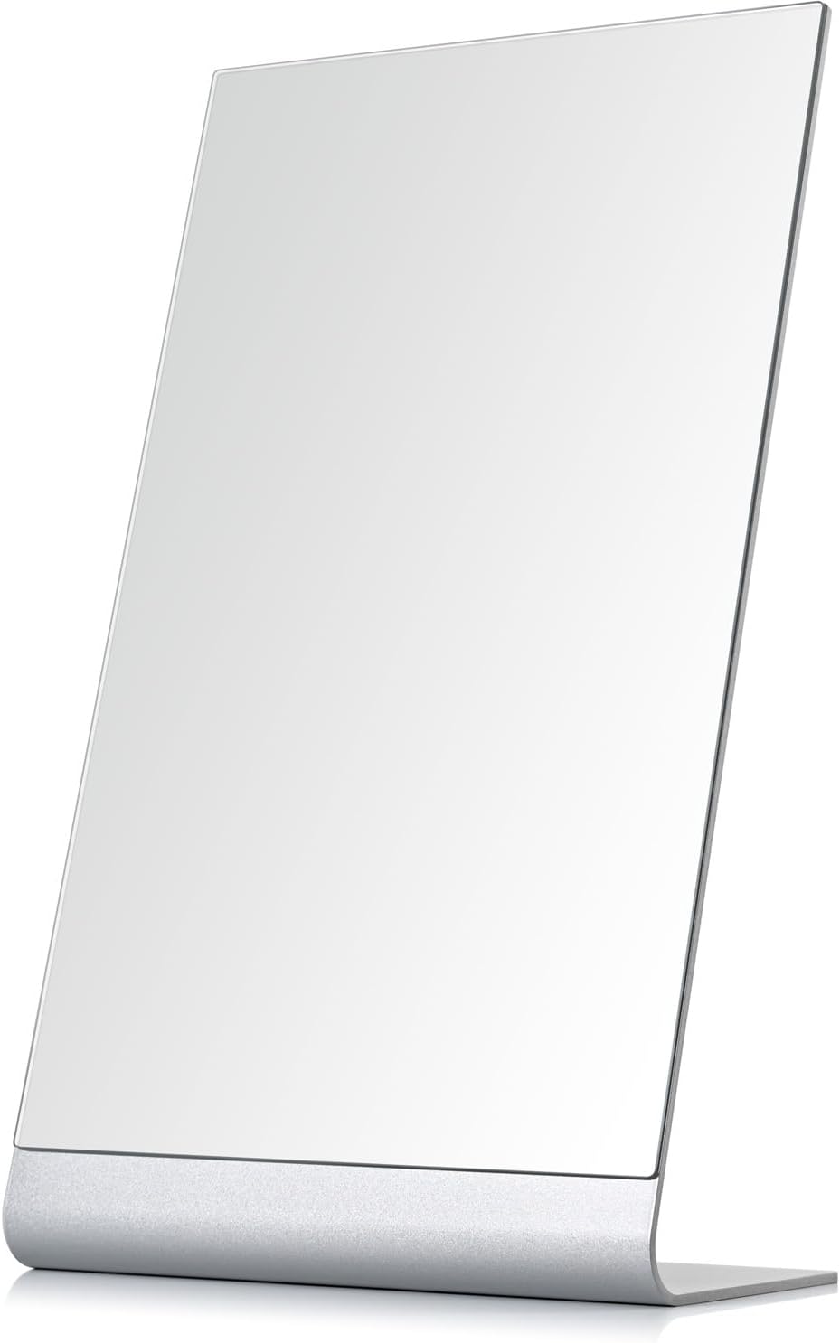 Mirrorae Frameless Tabletop Vanity Mirror 15 x 8.5 Inch, Aluminum Frame