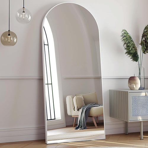 Mirrorae Arched Full Length Mirror 70 x 26 Inch, Black